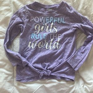 Purple Powerful Girls Rule The World Garanimals Tee